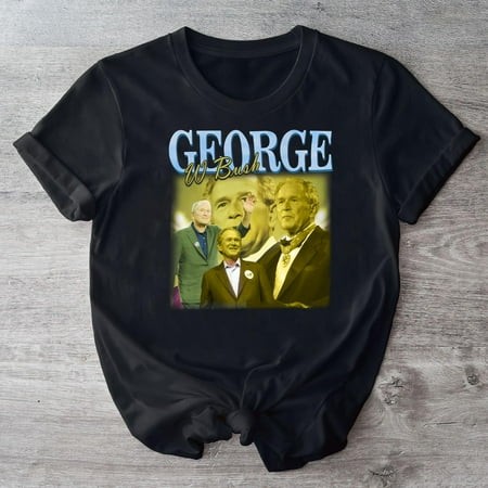 George W Bush Vintage Unisex Shirt  Vintage George W Bush TShirt Gift for Him and Her  Best George W Bush- Express Shipping Available-TH41324