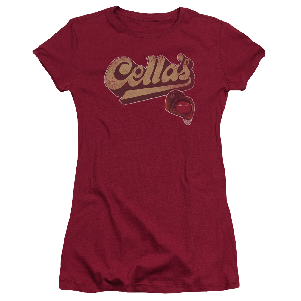 Tootsie Roll Chocolate Candy Cella's Cherries Logo Vintage Style JrsSheerTshirt