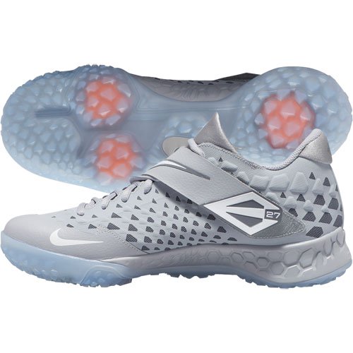 Nike Mens Force Zoom Trout 6 Turf Trainers Grey/White 10