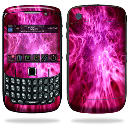 Skin Decal Wrap Compatible with Blackberry Curve 8500 8520 8530 Red Mystic