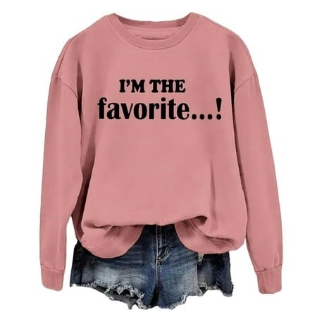 WENWU Women’S Sweatshirt Long Sleeve Sweatshirt for Women Pullover Sweatshirt Rose Gold Big and Tall Crewneck Sweatshirt Women S Fall Sweatshirt Tre