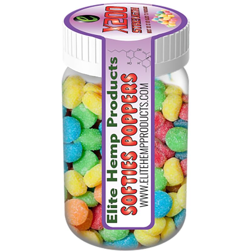 Elite Hemp Products - CBD Infused Sour Softies Poppers X200 Strength