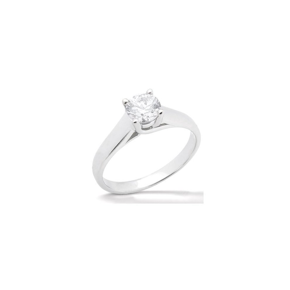 (7.5) Diamond F Vs1 Solitaire 1.01 Ct. Jewelry Engagement Ring - 8