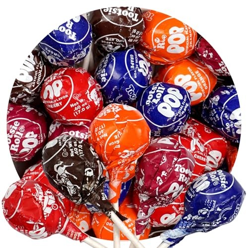 Tootsie Roll Pops with Chocolate Tootsie Roll Center  1lb Bulk Bag (Approx 22 Count)  Original Assorted Fruit Flavors  the Hampton Popcorn & Candy Com