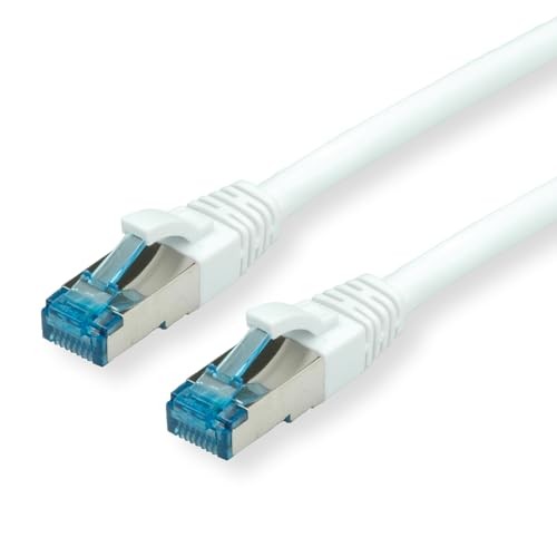Value Patch Cable Cat.6A (Class EA) S/FTP (PiMF), Halogen-Free, White, 0.15 M