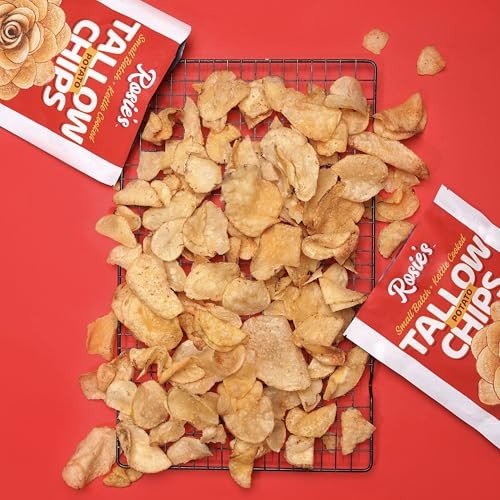 Rosie’s Chips – Kettle Cooked Chips in Grass-Fed Beef Tallow with Sea Salt – (4 Pack) 5oz Bag thumbnail
