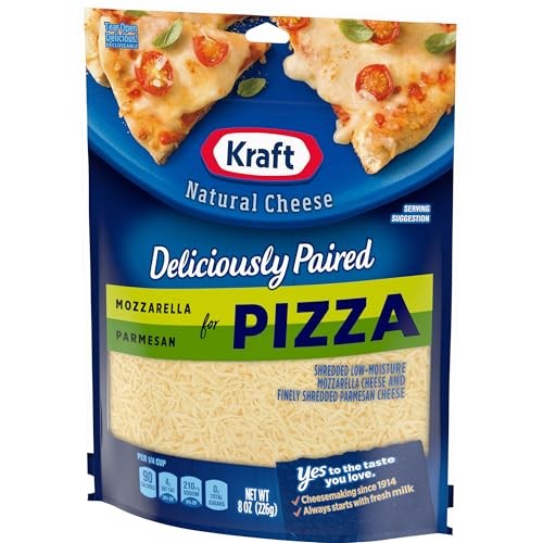 Kraft Expertly Paired Natural Traditional Cut Mozzarella & Fine Cut Parmesan Shredded Cheese (8 Oz Pouch) thumbnail