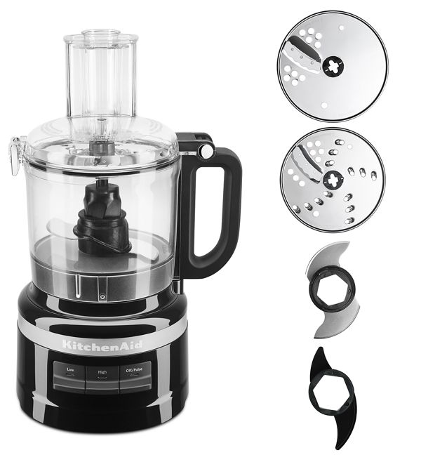 KitchenAid 7 Cup Food Processor Plus in Black, KFP0719OB