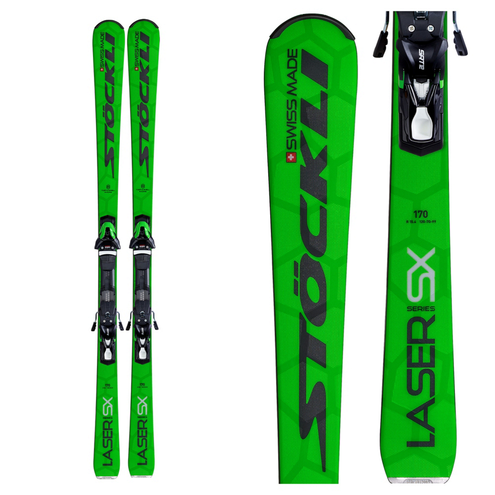 Stockli Laser SX Skis with SRT 12 Bindings