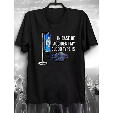 Keystone Light Beer Can Print T-Shirt