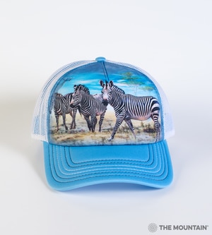The Mountain Men S Zebras Foam Trucker Cap Blue
