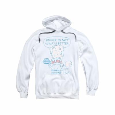 Dubble Bubble Bubblegum Vintage Bigger Is Not Better Adult Pull-Over Hoodie