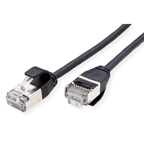 ROLINE U/FTP DataCenter Patch Cable Cat.6A (Class EA), LSOH, Slim, Black, 0.3 M thumbnail