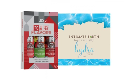 Jo Tri Me Tripke Pack Flavors and Water Based Lubricant 5ml Foil