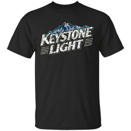 100% Cotton Tshirts Men Tee Keystone Light Beer T-Shirt More Color Logo Custom Worn Label Pattern