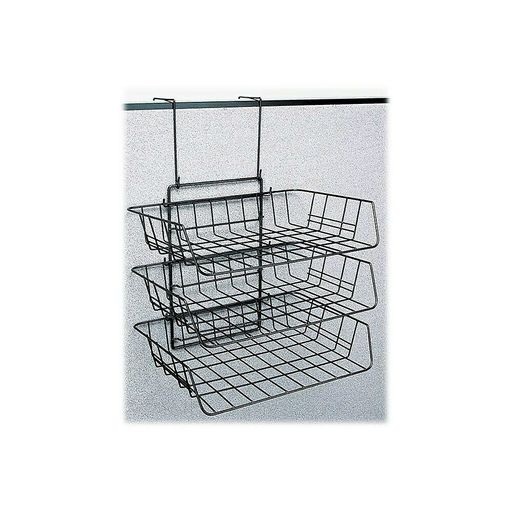 Staples Side Loading Letter Tray Black Metal (17579-CC) 804552