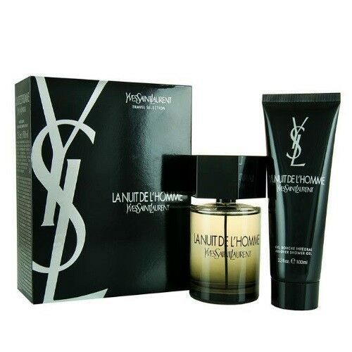 La Nuit De LHomme by YSL 2pc Gift Set 3.3 Oz Cologne + All Over Shower Gel