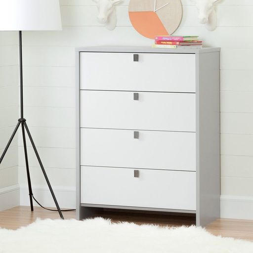 South Shore Cookie 4 Drawer Chest, Soft Gray