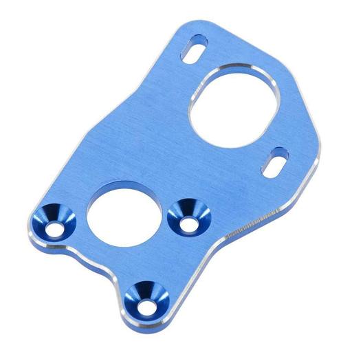 JConcepts 3-Gear Laydown Honeycomb Motor Plate Blue B6 2564-1