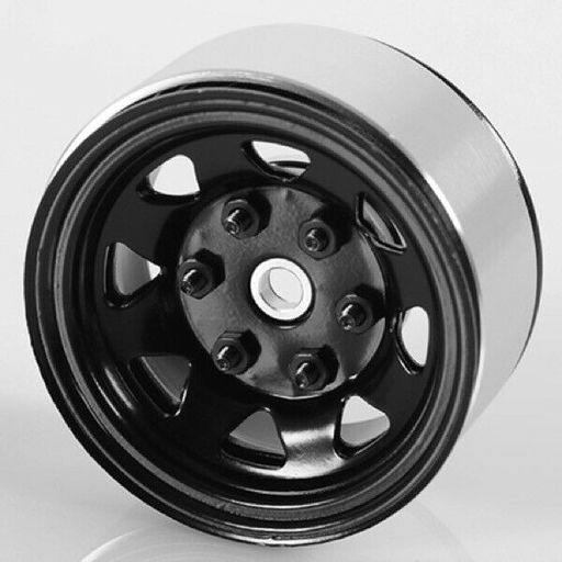 RC4WD W-0036 1.55 Stamped Steel Beadlock Wheels (2), Black