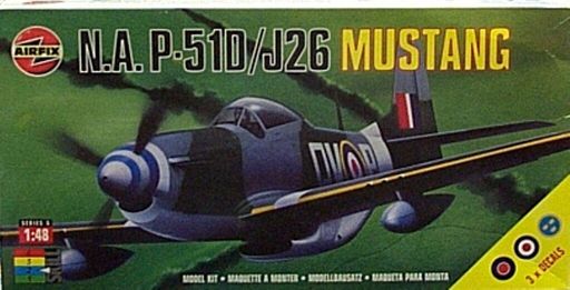 Airfix 1/48 N.a. P-51D/J26 Mustang 3 Decals-WWll Model Kit 5104