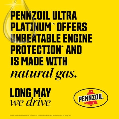 Pennzoil Ultra Platinum Full Synthetic 5W-20 Motor Oil, 1 Quart (6 Pack) thumbnail