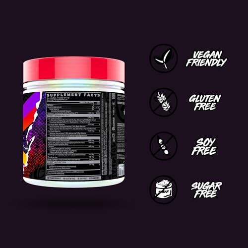 GHOST Legend All Out V2 Pre-Workout Powder, Strawbango - 20 Servings - Preworkout Drink Mix Supplement for Men & Women - Energy & Pumps - Caffeine, Be thumbnail