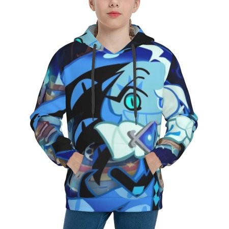 Shadow Milk Cookie Youth Hoodies 3D Print Pullover Hooded Sweatshirt Unisex Casual Sweater Tops Blouse Long Sleeve Kids Hoodie X-Large