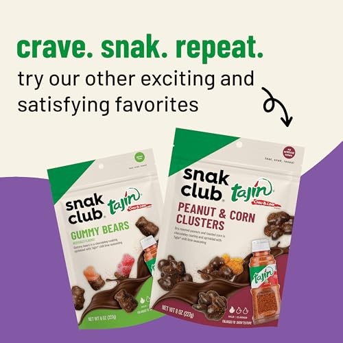 Snak Club Tajin Chocolatey Mini Pretzels, Chocolate Covered Pretzels with Chili and Lime Seasoning, Mild, No Artificial Colors, 8 Oz Resealable Bag thumbnail