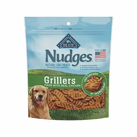 Blue Buffalo Nudges Grillers Natural Dog Treats  Chicken  16 Oz (Pack of 6)
