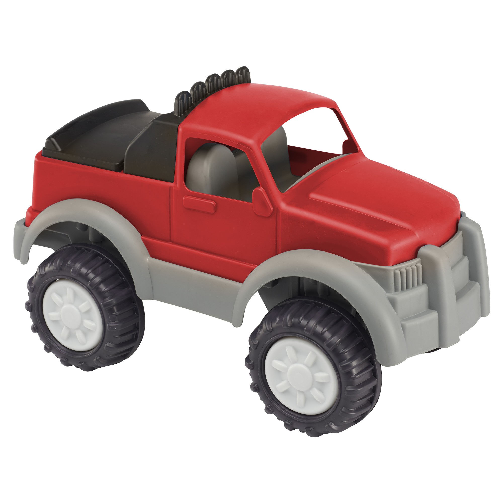 American Plastic Toys Kids Gigantic Pick-up Truck  Large Truck Bed with Realistic Tonneau Cover  Knobby Wheels and Metal Axles Fit for Indoors and Out