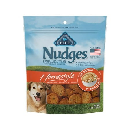 Blue Buffalo Nudges Homestyle Natural Dog Treats  Homestyle Chicken 16 Oz (Pack of 6)