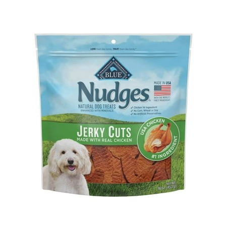 Blue Buffalo Nudges Jerky Cuts Natural Dog Treats  Chicken  16 Oz (Pack of 6)