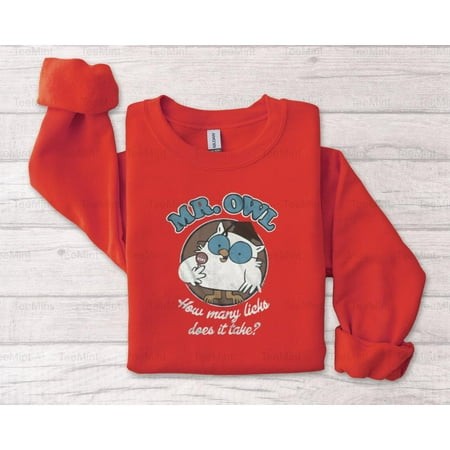 TeeMint40 Tootsie Roll Mr Owl Brands T-Shirt  SW  Hoodie Candy Tootsie Pop Mascot Graphic Design Style Unisex  up to 5XL