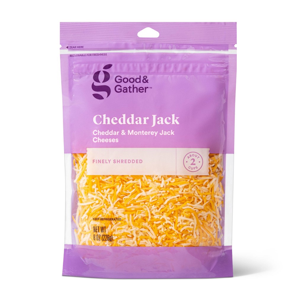 CHEDDAR JACK FINELY SHREDDED CHEDDAR & MONTEREY JACK CHEESES, CHEDDAR JACK