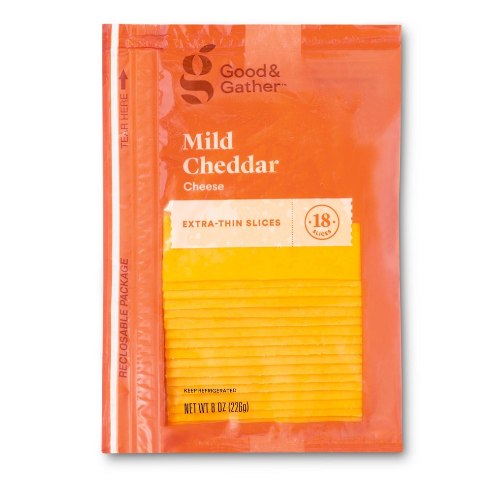 Good & Gather Mild Cheddar Cheese Extra Thin Slices