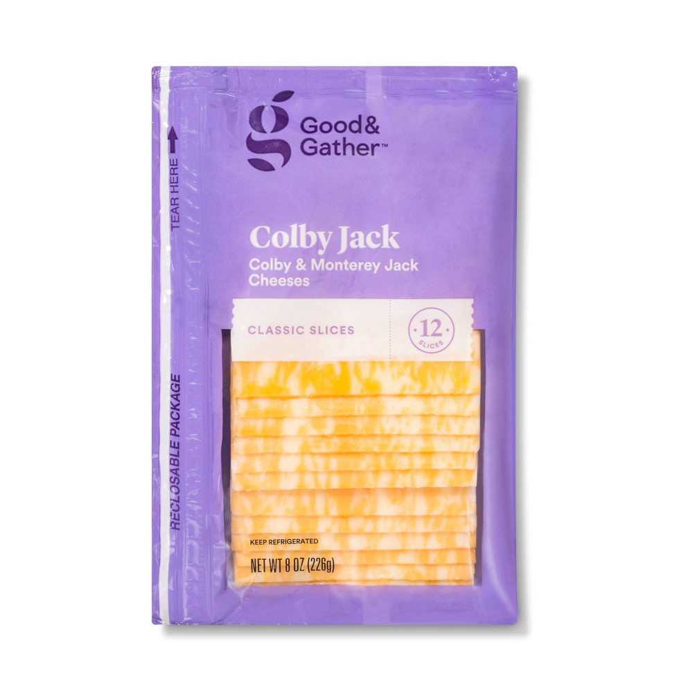 Good & Gather Colby & Monterey Jack Cheese Classic Slices