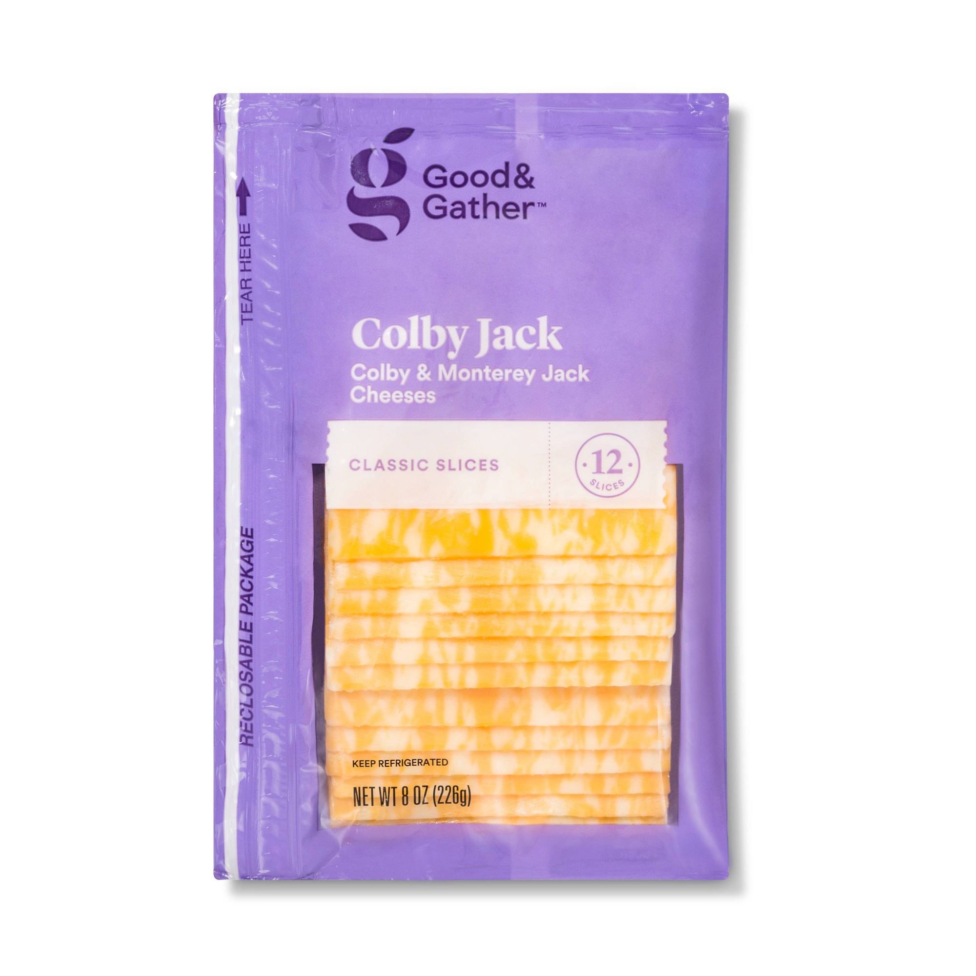 Good & Gather Colby & Monterey Jack Cheese Classic Slices thumbnail