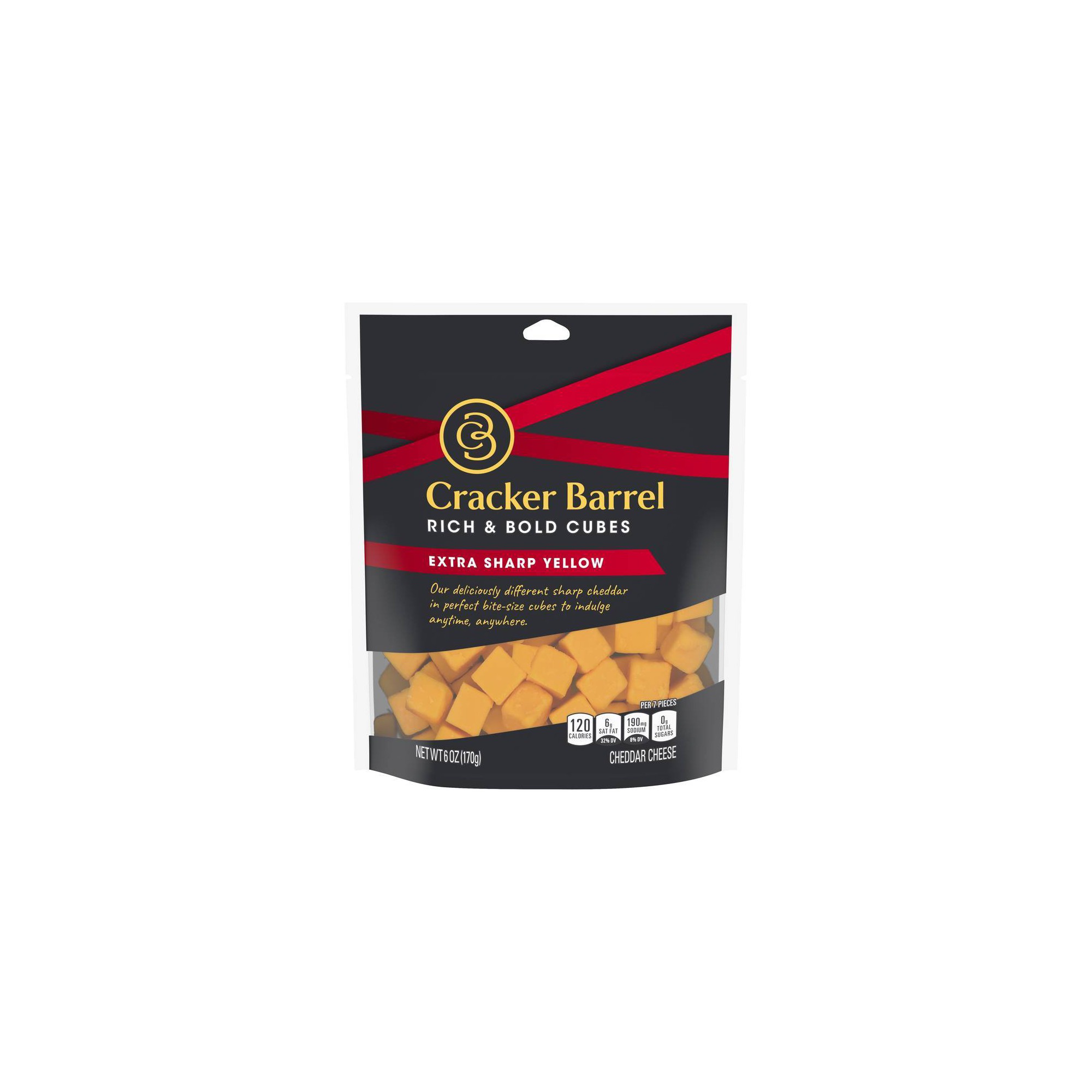 Rich & Bold Cubes Extra Sharp Yellow Cheddar Cheese thumbnail