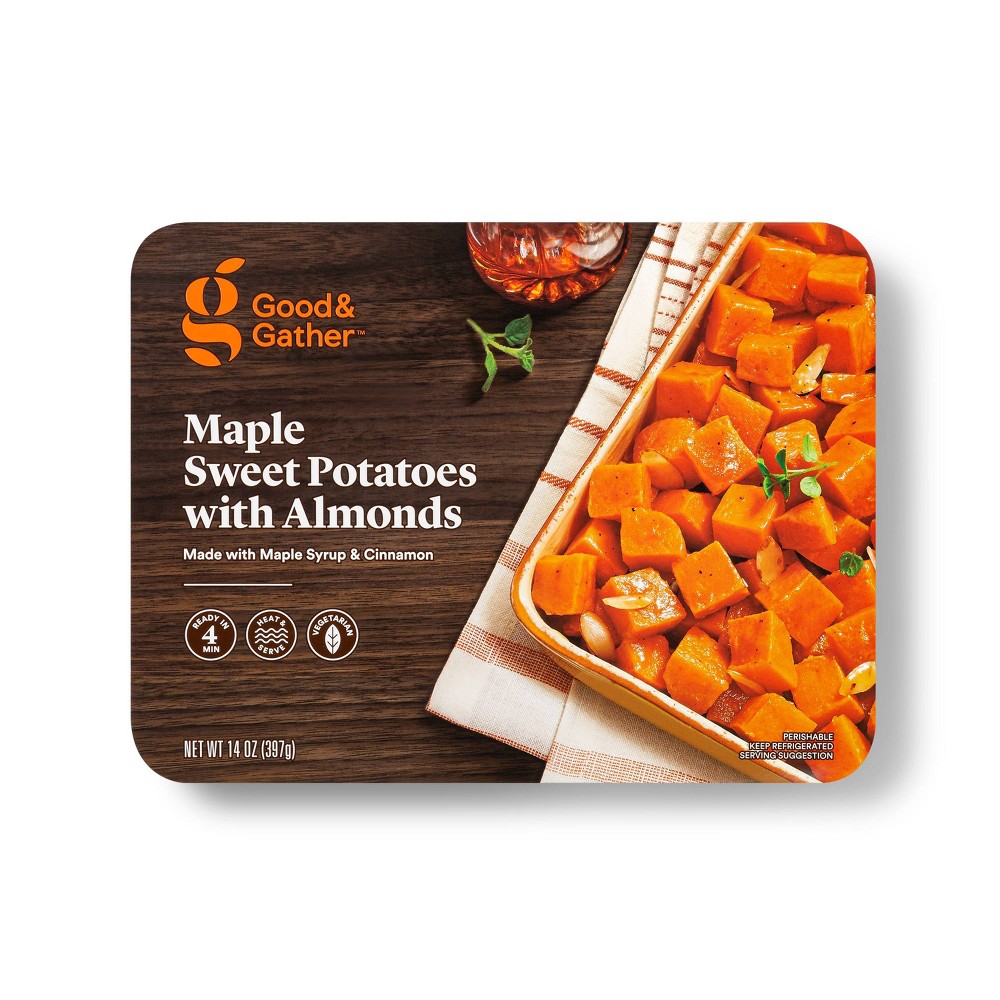 Maple Sweet Potatoes with Almonds - 14oz - Good & Gather