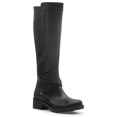 Mootsies Tootsies Womens Darren Leather Knee-High Boots Black 7.5 Medium (B M)