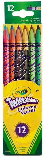 Crayola Twistables Colored Pencils, Assorted Colors 12 Ea