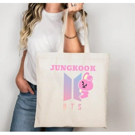 Bubble Gum Pink Boxy Cotton Tee Shirt Boxy Fashion Style Cute Tote Bag Unisex