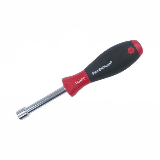 Wiha 34312 Nut Driver Hollow Shaft with SoftFinish Handle, Metric, 10.0mm