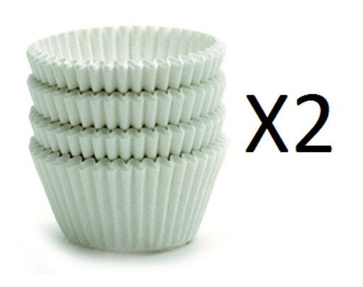 Norpro White Paper Standard Baking Muffin Cupcake Cups Liner 75 Cups (2-Pack)