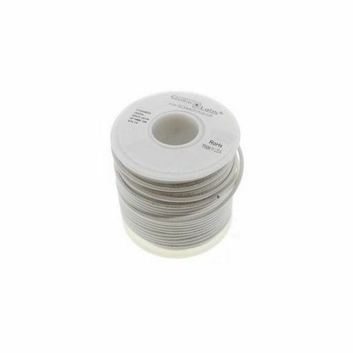 Stellar Labs 24-15069 Hook up Wire 300 Volts 25Ft Stranded 18Awg-White