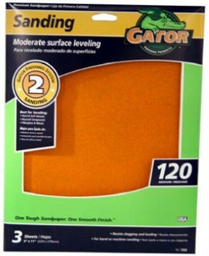 Ali #7263 3PK9x11 120G Sand Sheet, No 7263, Ali Industries