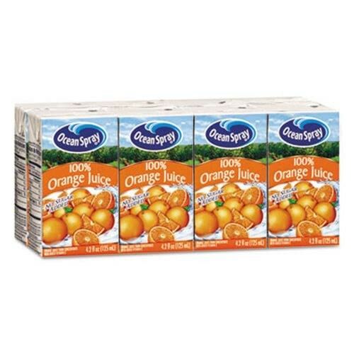 Ocean Spray Aseptic Juice Boxes, 100% Orange, 4.2oz, 40/Carton (OCS23856)
