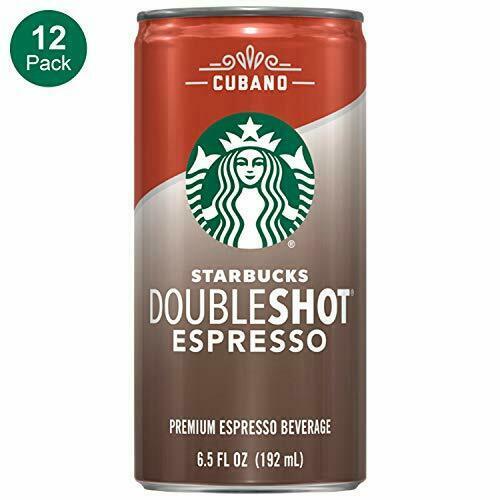 Starbucks, Doubleshot Espresso, Cubano, 6.5 Fl Oz. Mini Cans (12 Pack)