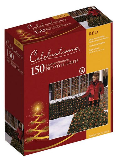 Net Light 150Red4X6 by Celebrations Mfrpartno 48953-71